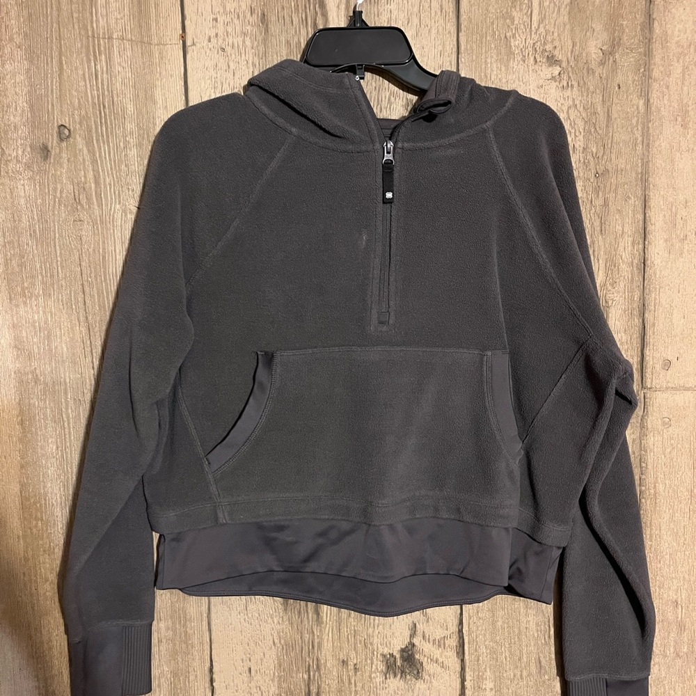 Gray Half-Zip Hoodie